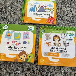 LeapFrog lot of 3 Preschool Activity Books Set